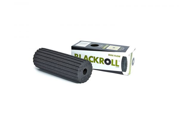 Blackroll® Mini Flow, Faszienrolle, black, 15x6cm