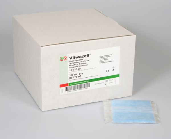 Vliwazell® Universalkompresse, 10 x 10cm, unsteril