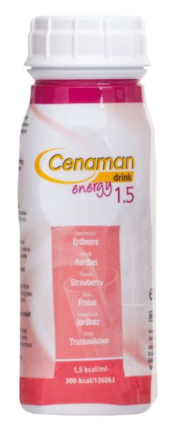 Cenaman Drink Energy, 1.5 Erdbeere, 200ml