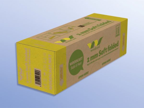 WOODCAST Soft 2 mm Splint 14,5x95 cm gefaltet