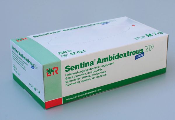 Sentina® Ambidextrous Nitrile, Gr. M, unsteril