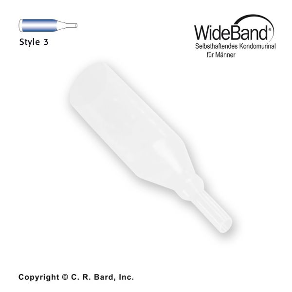 WIDEBAND Urinalkondom 25 mm small Silikon