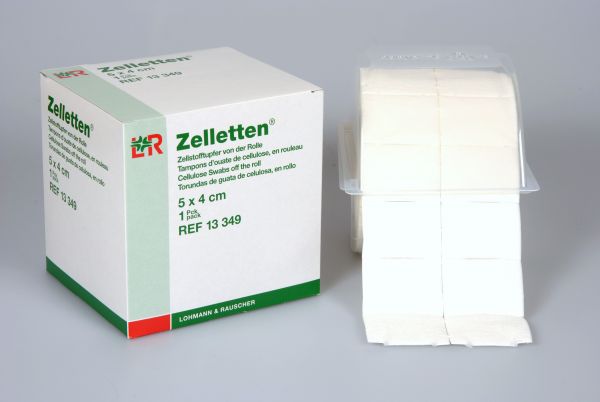 Zelletten® Tupfer, gerollt, unsteril, 5x4cm