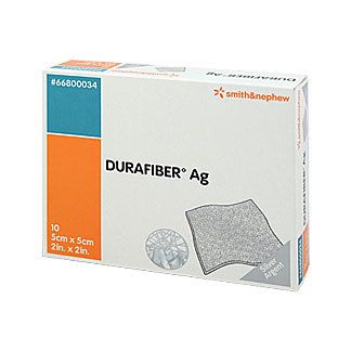 Durafiber Ag, Faserverband m. Silber, 4 x 10cm