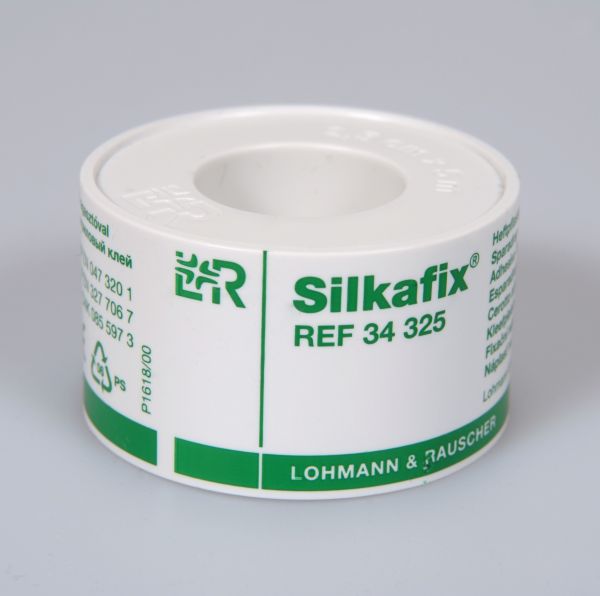 Silkafix® Heftpflaster, 5m x 2,5cm, Kunststoffsp.