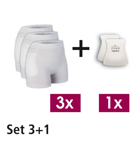 SUPRIMA Hüftprotektor-Set Gr.XXL 3Slip+2Protekt.