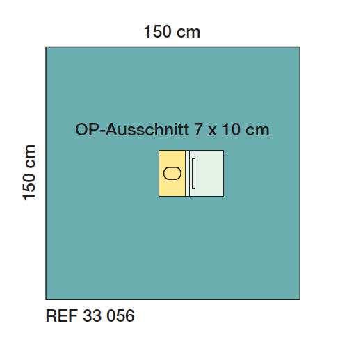 Raucodrape® PRO Augentuch, 80 x 80cm, 2lagig