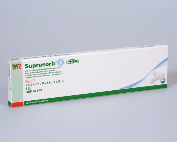 Suprasorb® X + PHMB, Tamponade, 2 x 21cm