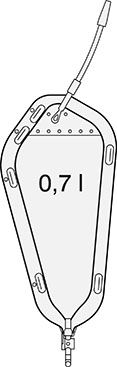 SAUER-Rollibeutel - mit Schwenkhahn 0,7l - L=12cm