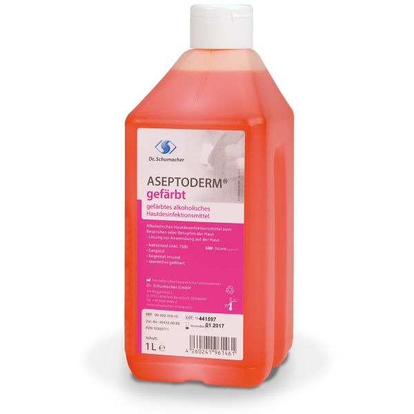 Aseptoderm® gefärbt, alk. Hautdesinfektion, 1l