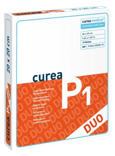 Curea P1 Duo superabs. Wundauflage 20x20 cm